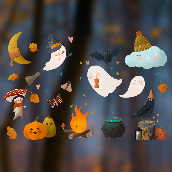 Fensterbild Halloween-Set