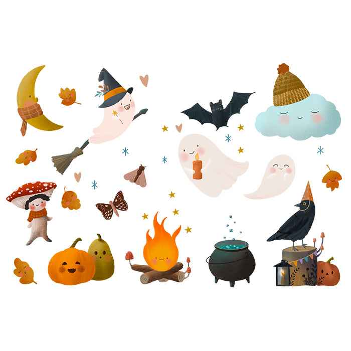 Fensterbild Halloween-Set