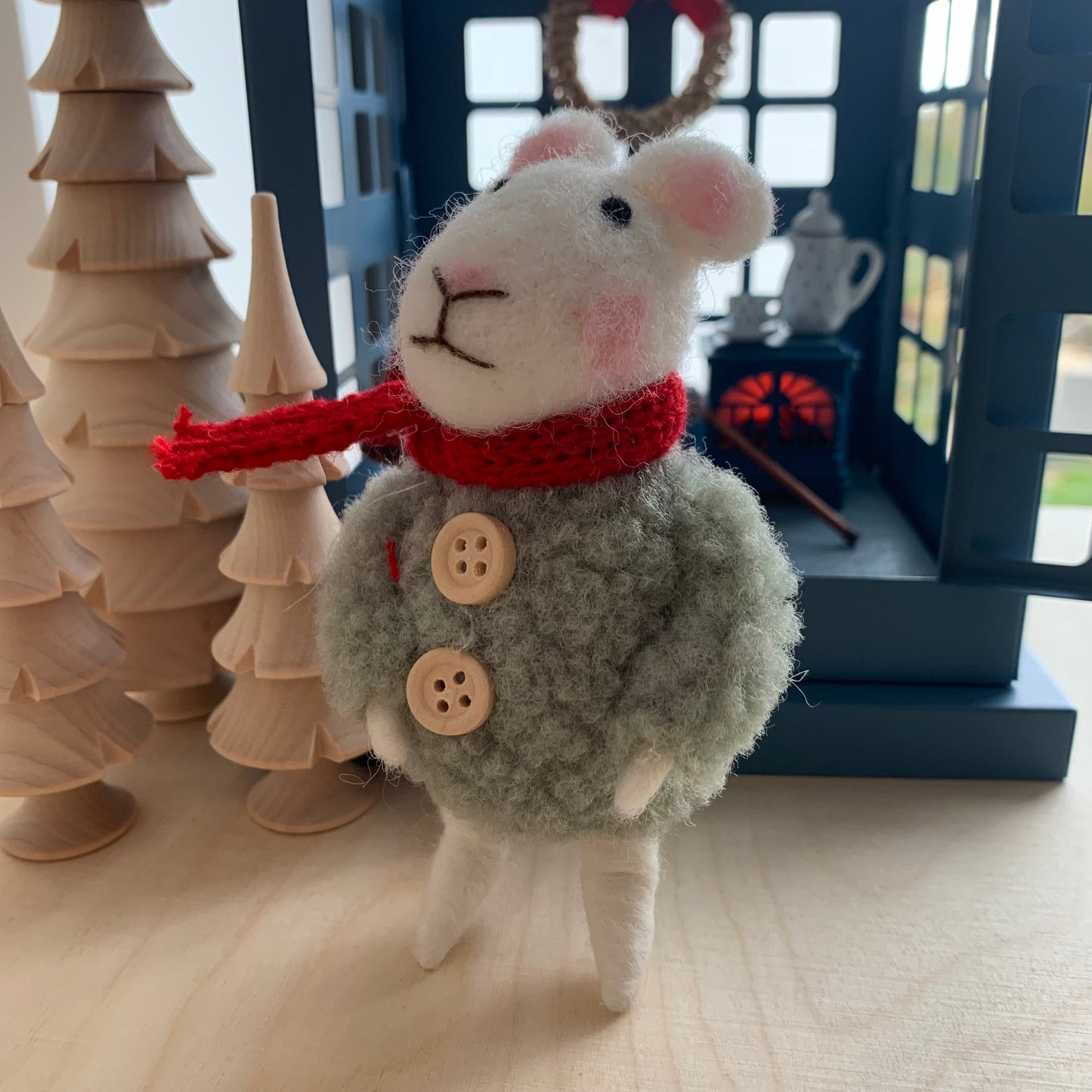 Miniatur Maus aus Filz