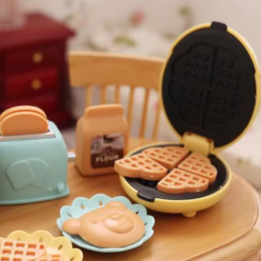 Miniatur Waffeleisen gelb