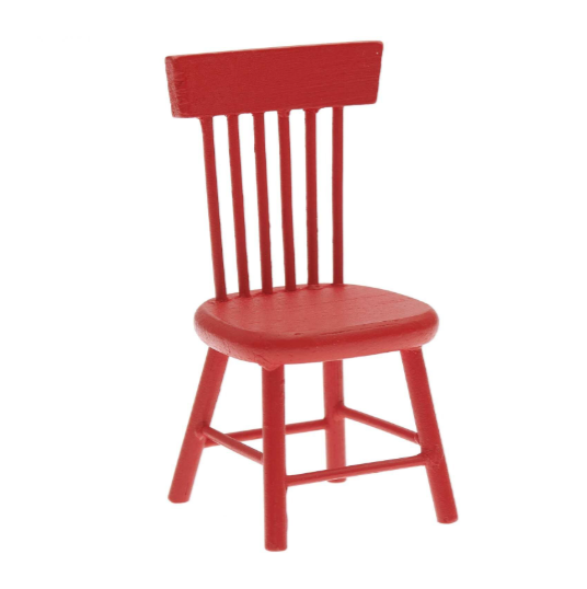 Miniatur Stuhl rot