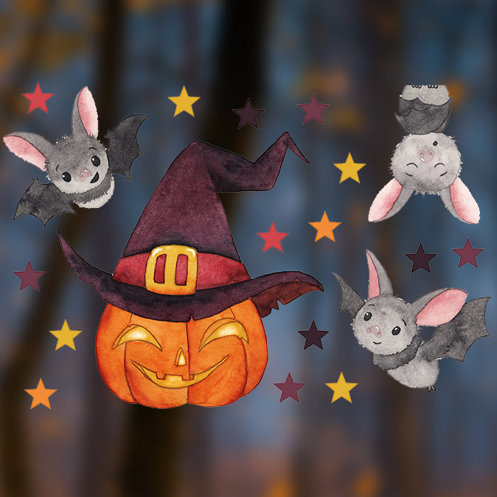 Fensterbild Fledermäuse