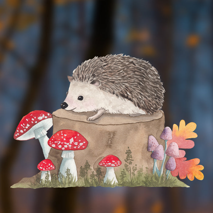 Fensterbild Waldigel