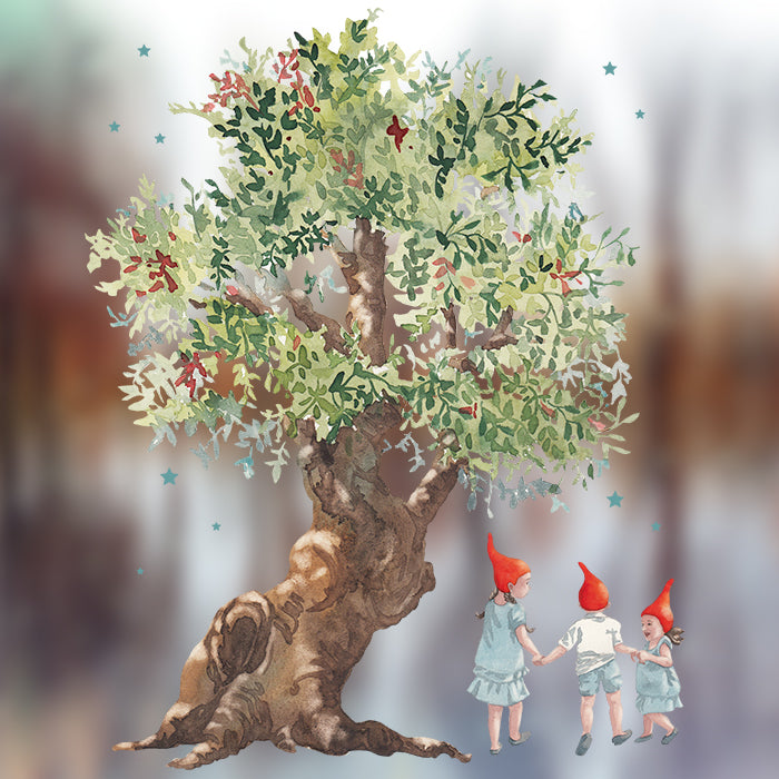 Fensterbild Wichtelkinder