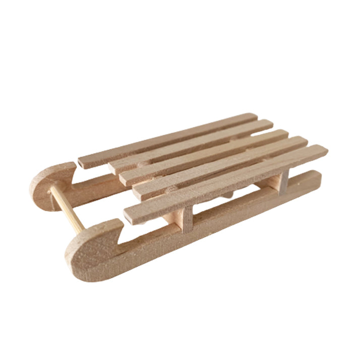 Holzschlitten-Miniatur