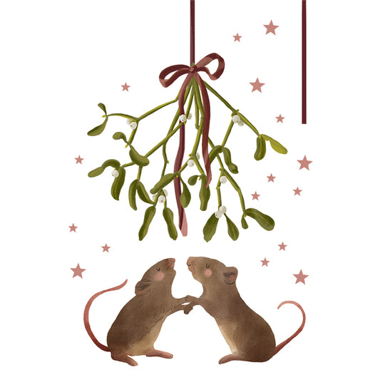 Fensterbild Mistelzweig