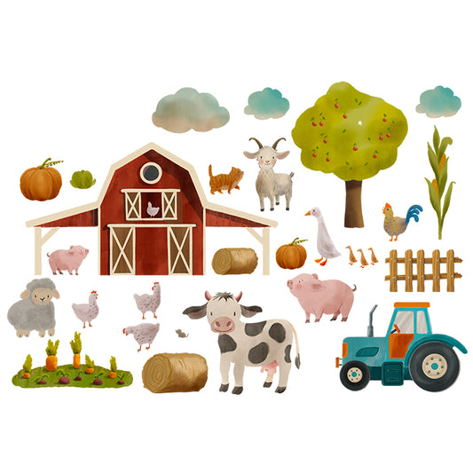 Fensterbild Bauernhof