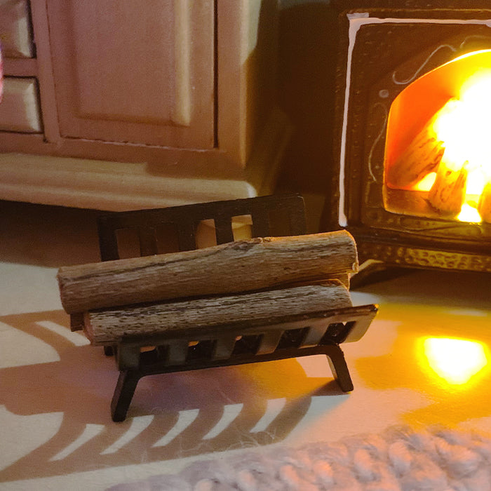 Miniatur Kaminkorb