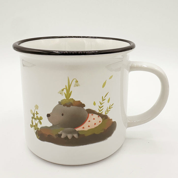 Tasse Maulwurf buddelt