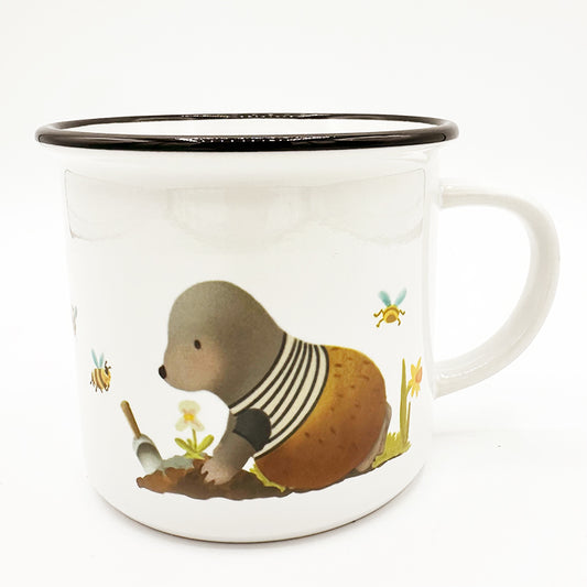 Tasse Maulwurf pflanzt