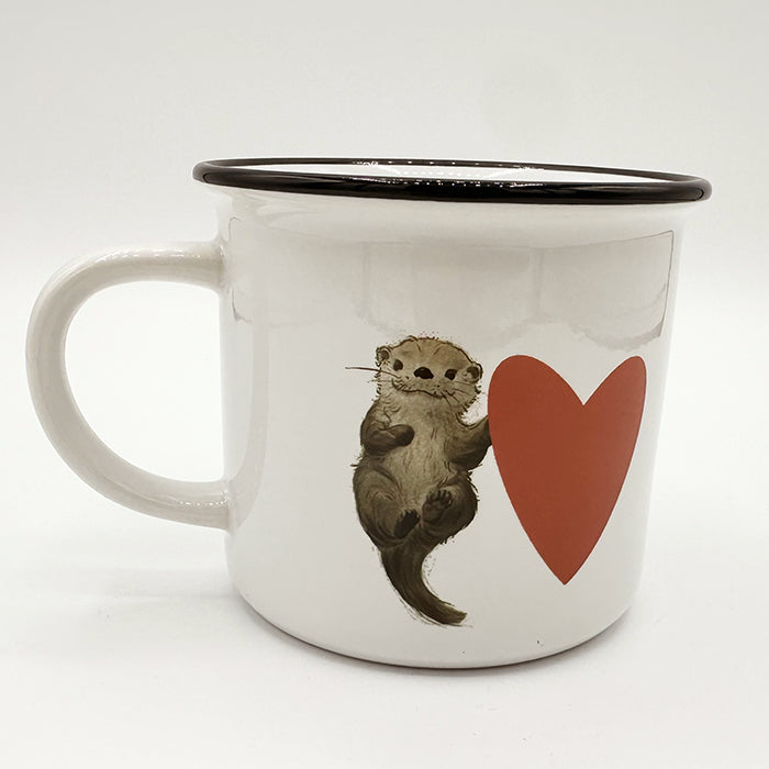 Tasse Fischotter mit Herz