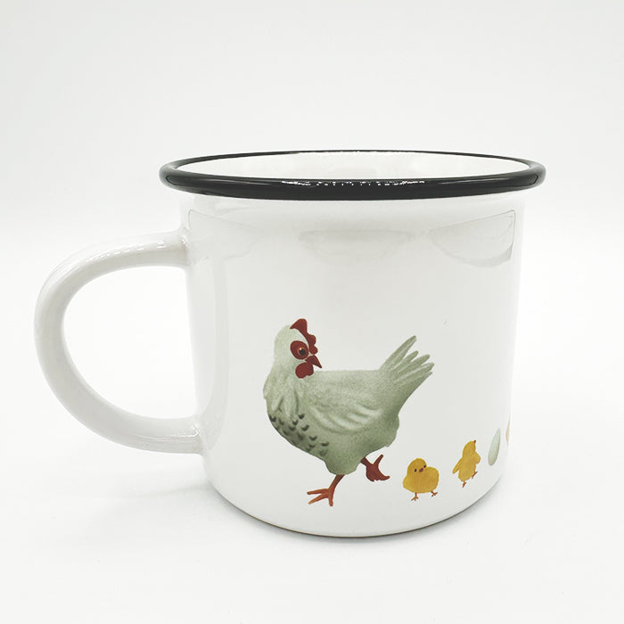 Tasse Henne mit Küken