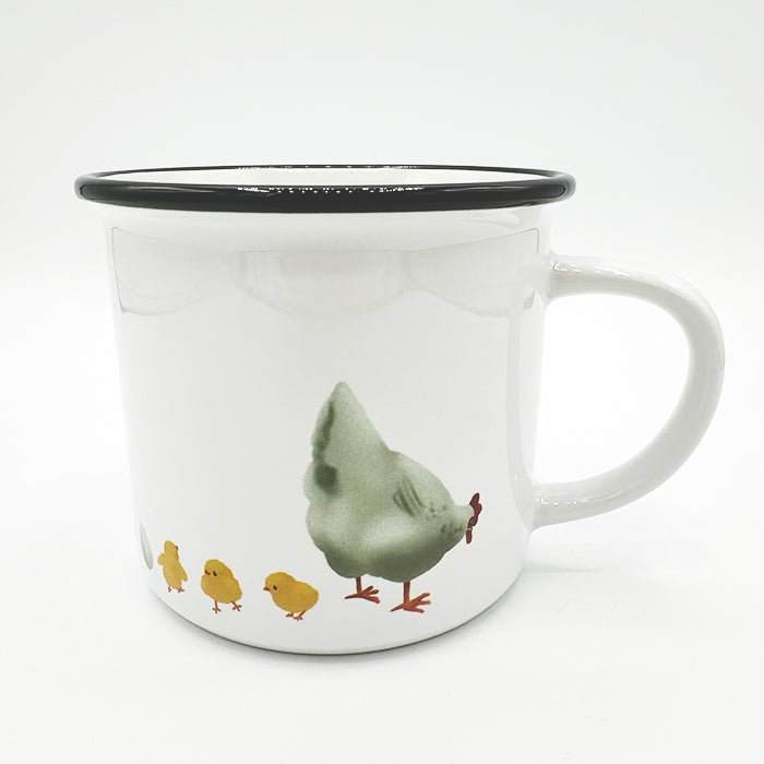 Tasse Henne mit Küken