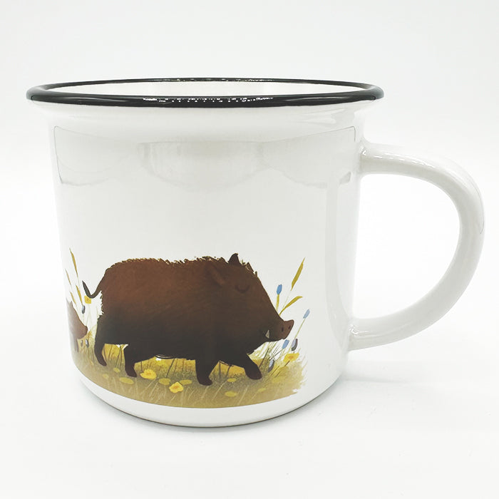 Tasse Wildschwein und Frischlinge