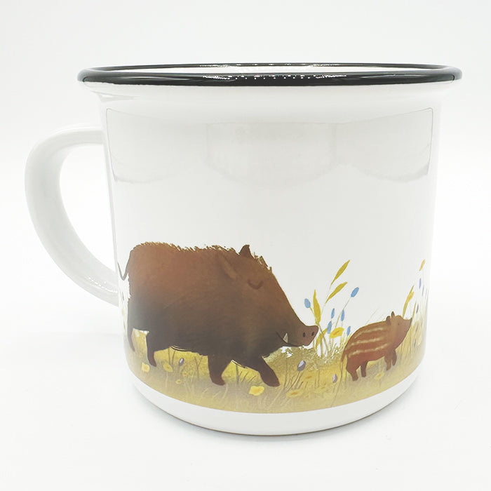 Tasse Wildschwein und Frischlinge