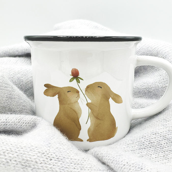 Tasse Verliebte Hasen