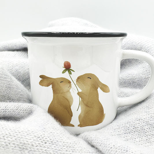 Tasse Verliebte Hasen