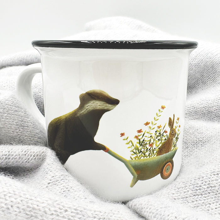 Tasse Dachs geht spazieren