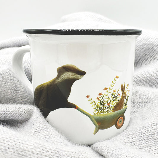 Tasse Dachs geht spazieren