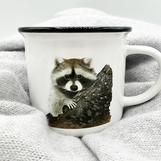 Tasse Versteckter Waschbär