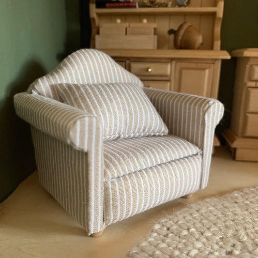 Miniatur Sessel gestreift