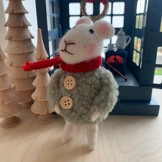 Miniatur Maus aus Filz
