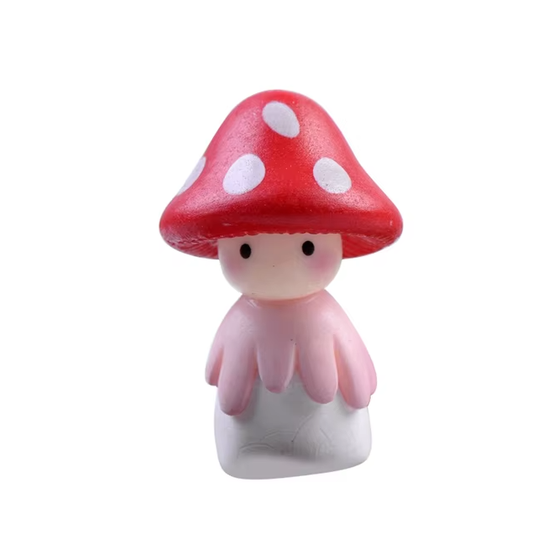 Miniatur Pilz-Püppchen rot