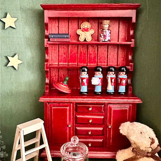 Miniatur Küchenschrank rot