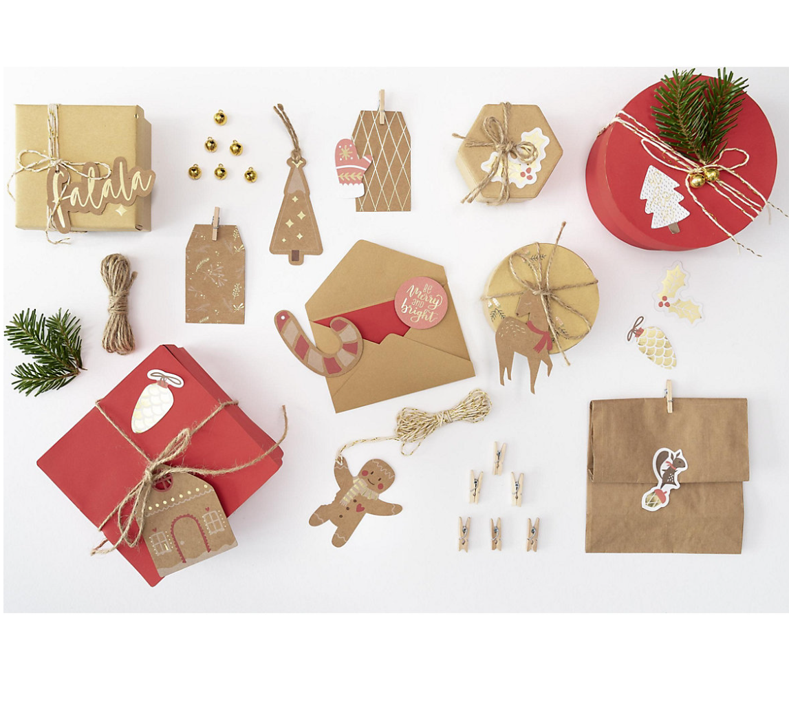 Verpackungs-Set Weihnachten Classic 44-teilig