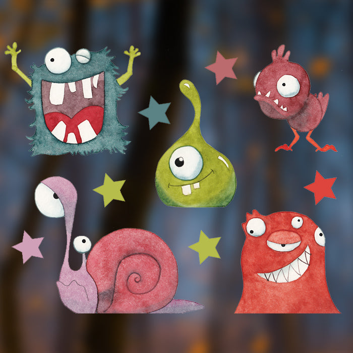 Fensterbild Monster