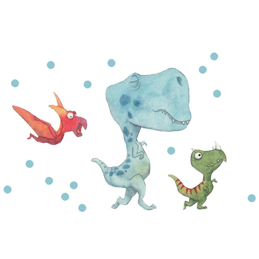 Fensterbild Dinos