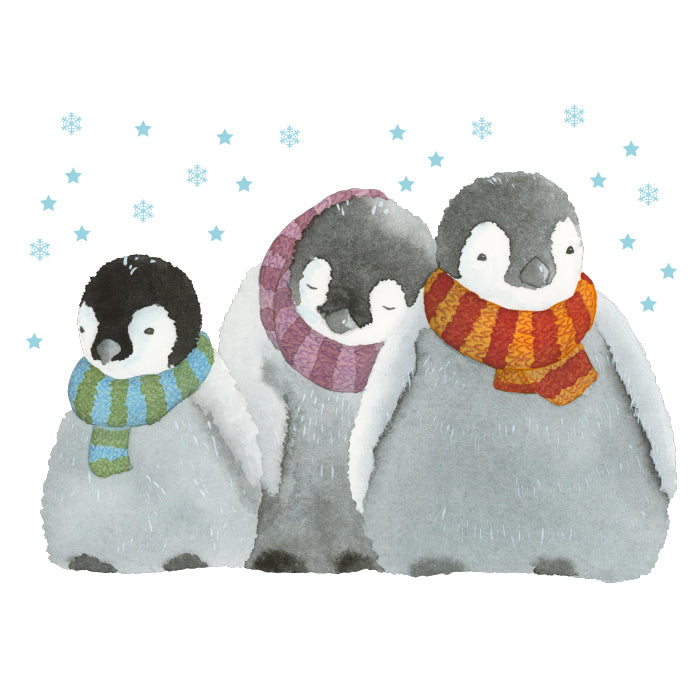 Fensterbild Pinguine