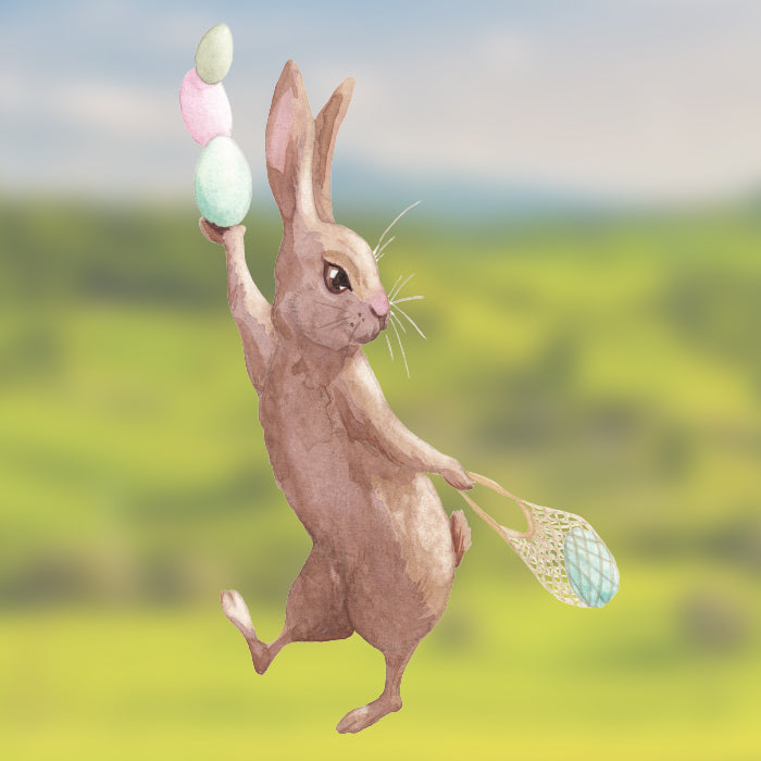 Fensterbild Hase Ferdinand