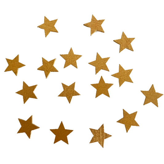 Goldene Holzsterne