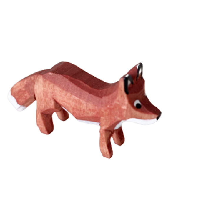 Miniatur Fuchs, handgeschnitzt